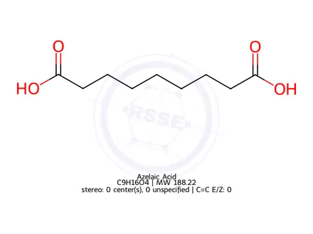 Chemical structure of Azelaic Acid