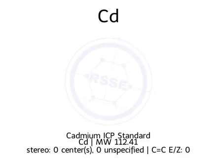 Chemical structure of Cadmium ICP Standard
