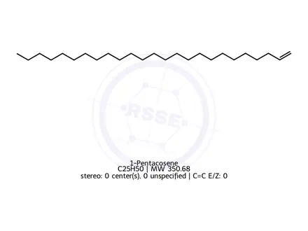 Chemical structure of 1-Pentacosene