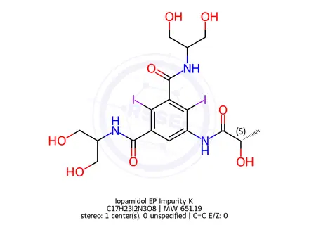 Chemical structure of Iopamidol EP Impurity K
