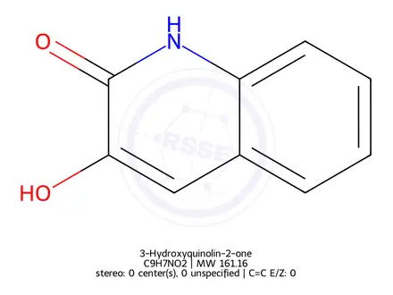 Chemical structure of 3-Hydroxyquinolin-2-one