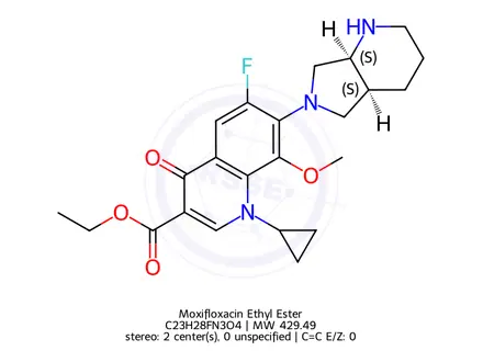 Chemical structure of Moxifloxacin Impurity 31