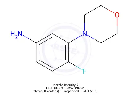 Chemical structure of Linezolid Impurity 7