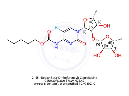 Chemical structure of Capecitabine impurity H
