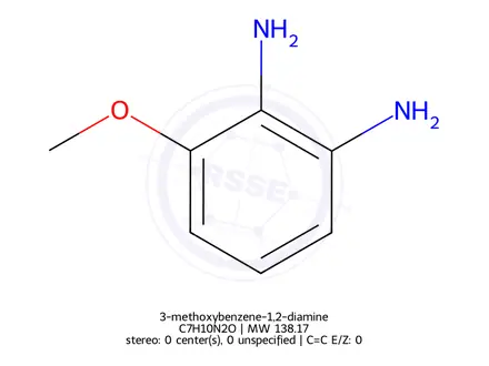 Chemical structure of 3-methoxybenzene-1,2-diamine
