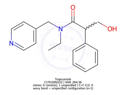 Chemical structure of Tropicamide