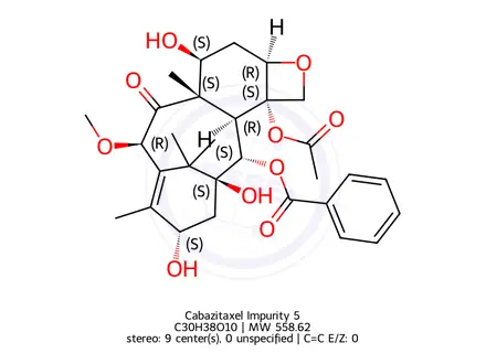 Chemical structure of Cabazitaxel Impurity 5
