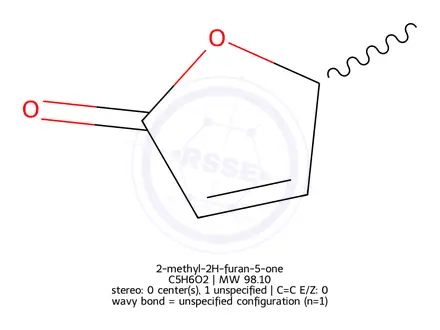 Chemical structure of 2-methyl-2H-furan-5-one