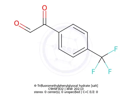 Chemical structure of 4-Trifluoromethylphenylglyoxal hydrate