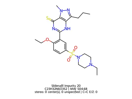 Chemical structure of Sildenafil Impurity 20