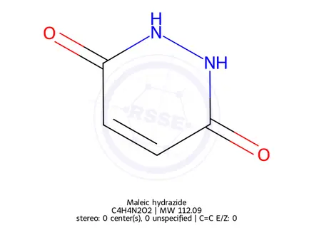 Chemical structure of Maleic Hydrazide