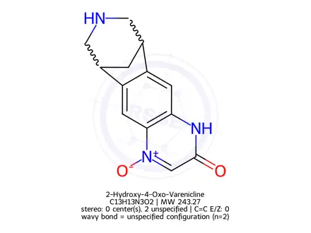 Chemical structure of 2-Hydroxy-4-Oxo-Varenicline