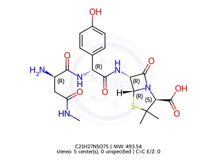 Chemical structure of Aspoxicillin