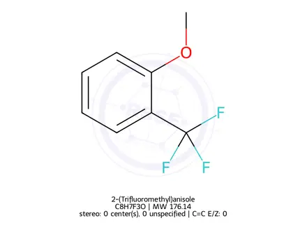 Chemical structure of 2-(Trifluoromethyl)anisole