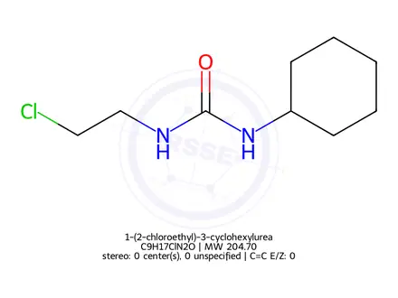 Chemical structure of 1-(2-chloroethyl)-3-cyclohexylurea