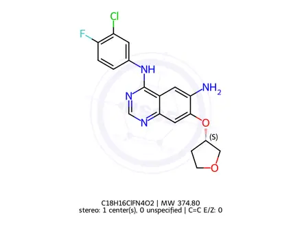 Chemical structure of Afatinib Impurity B