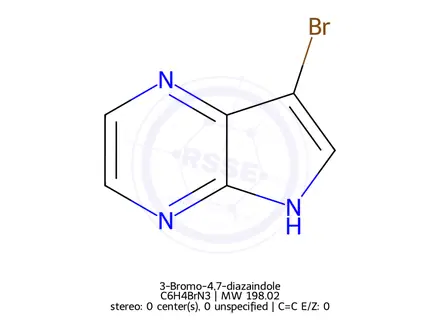 Chemical structure of 3-Bromo-4,7-diazaindole