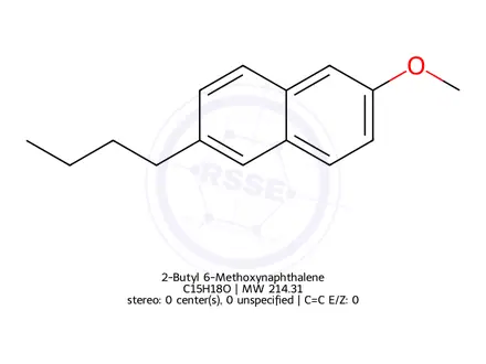 Chemical structure of 2-Butyl-6-methoxynaphthalene