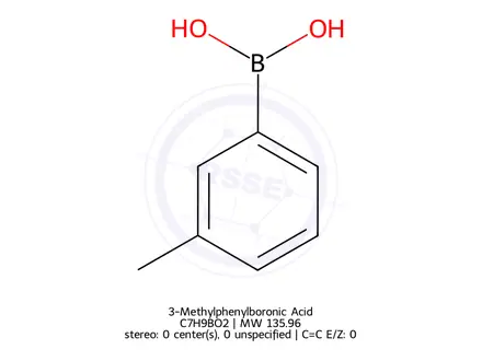 Chemical structure of 3-Methylphenylboronic Acid