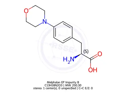 Chemical structure of Melphalan EP Impurity B