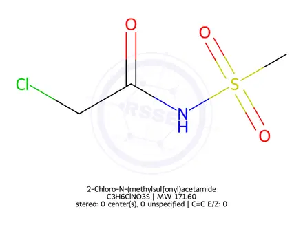 Chemical structure of 2-Chloro-N-(methylsulfonyl)acetamide