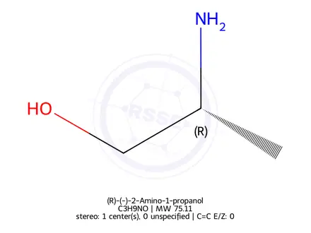 Chemical structure of (R)-(-)-2-Amino-1-propanol