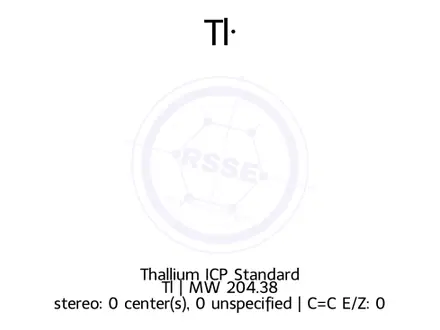 Chemical structure of Thallium ICP Standard
