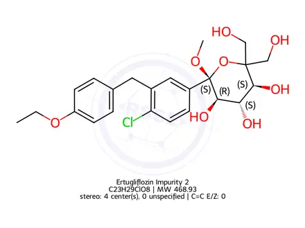 Chemical structure of Ertugliflozin Impurity 31