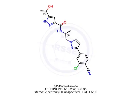 Chemical structure of S,R-Darolutamide