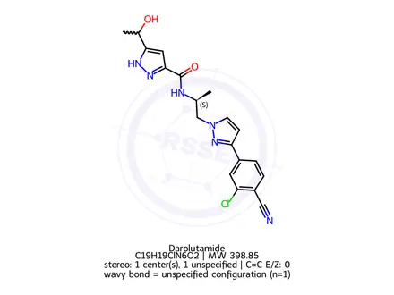 Chemical structure of Darolutamide
