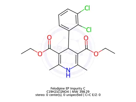Chemical structure of Felodipine EP Impurity C