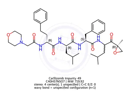 Chemical structure of Carfilzomib Impurity 49