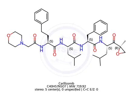 Chemical structure of Carfilzomib