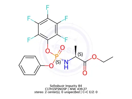 Chemical structure of Sofosbuvir Impurity 84