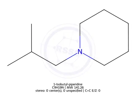 Chemical structure of 1-Isobutyl-piperidine