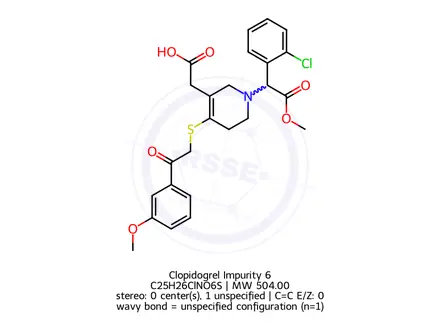 Chemical structure of Clopidogrel Impurity 6
