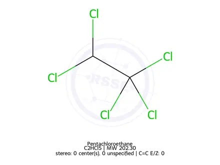 Chemical structure of Pentachloroethane