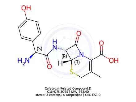 Chemical structure of Cefadroxil Impurity D(EP),L-Cefadroxil