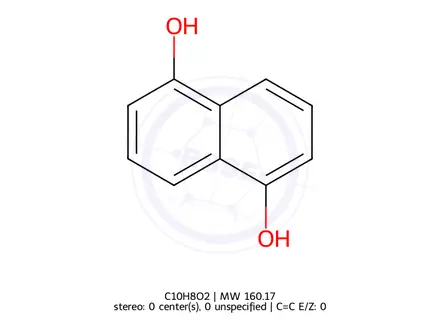 Chemical structure of 1,5-Dihydroxynaphthalene