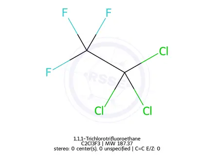 Chemical structure of 1,1,1-Trichlorotrifluoroethane