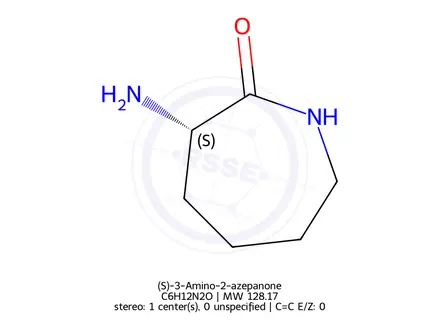 Chemical structure of (S)-3-Amino-2-azepanone