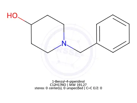 Chemical structure of 1-Benzyl-4-piperidinol