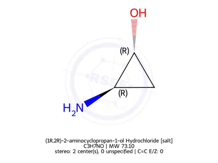 Chemical structure of (1R,2R)-2-Aminocyclopropanol