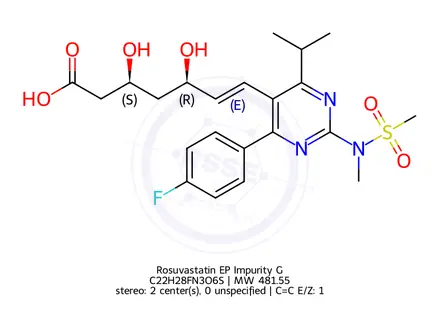 Chemical structure of Rosuvastatin EP Impurity G