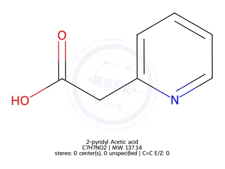 Chemical structure of 2-pyridyl Acetic acid