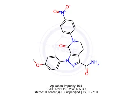 Chemical structure of Apixaban Impurity 104