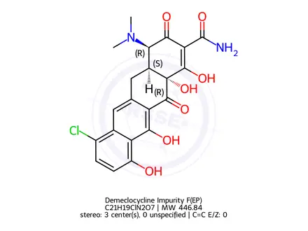 Chemical structure of Demeclocycline Impurity F(EP)