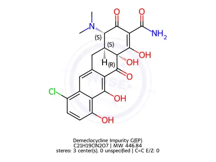 Chemical structure of Demeclocycline Impurity G(EP)
