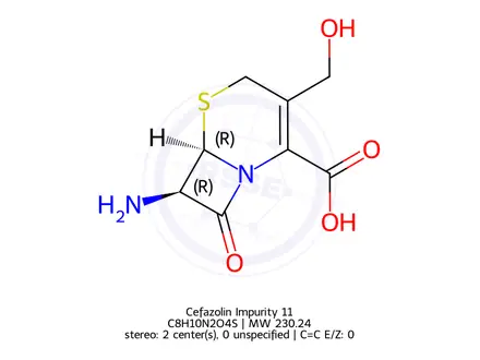 Chemical structure of Cefazolin Impurity 11