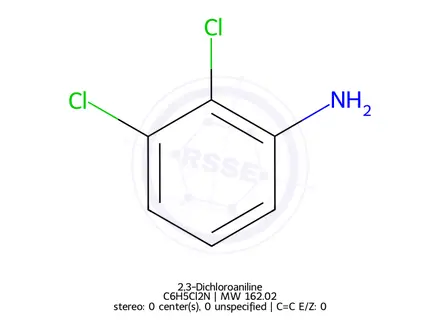 Chemical structure of 2,3-Dichloroaniline
